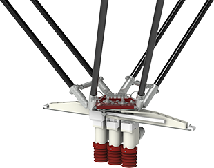 パラレルリンクロボット搭載 高速ピッキングシステム｜軽さを追求した多種多様なオリジナルハンドの設計